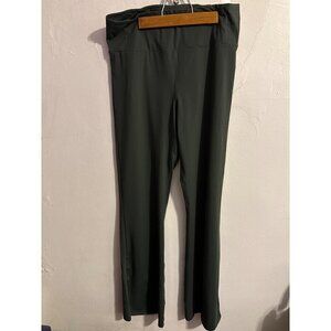 Yitty PureLuxe Everyday Kick Flare Green Athletic Leisure Leggings XL NWOT